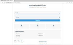 Advanced Age Calculator