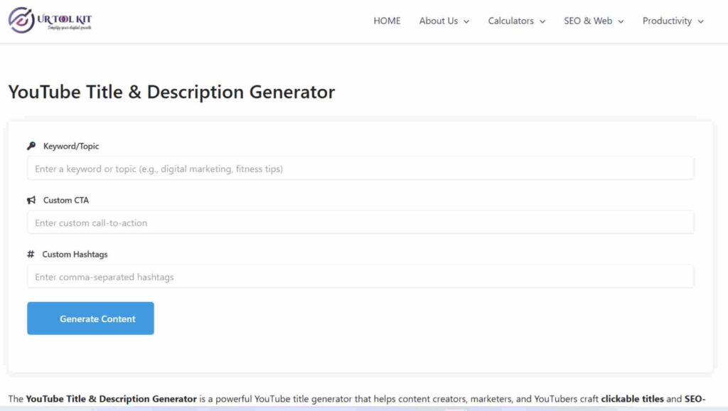 YouTube Title Generator